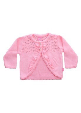 cardiga trico bebe menina rosa remiro 1016 1