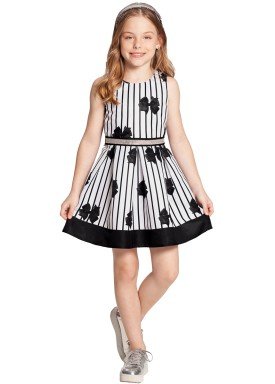 vestido infantil feminino lacos preto alakazoo 39627 1