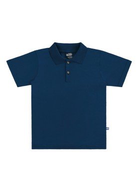 camisa polo basica infantil masculina marinho marlan 54031