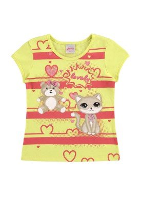 blusa infantil feminina lovely amarelo alenice 44360 1