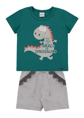 conjunto bebe masculino dinossauro verde alenice 41008 1