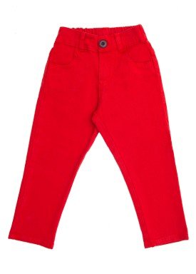 calca sarja infantil menino vermelho lbm s003 1