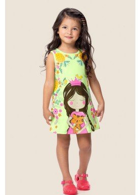 vestido infantil feminino princess verde marlan 62465 1
