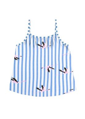 blusa infantil feminina flamingos azul alakazoo 47262