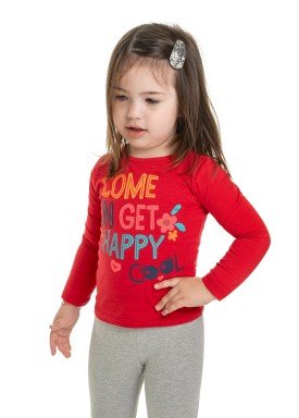 blusa manga longa infantil feminina happy vermelho marlan 22566 1