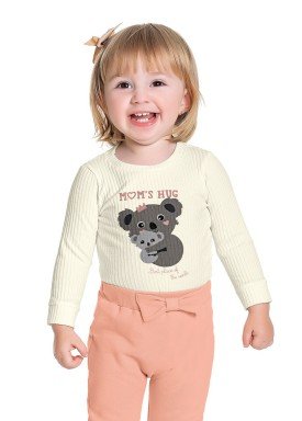 blusa manga longa bebe feminina coala marfim fakini 1014 1