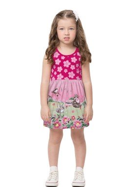 vestido infantil feminino jardim pink alenice 44507 1