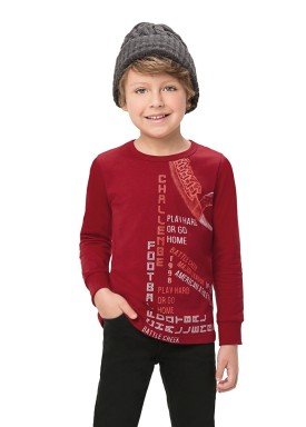 camiseta manga longa infantil masculina challenge vermelho alenice 47150 1