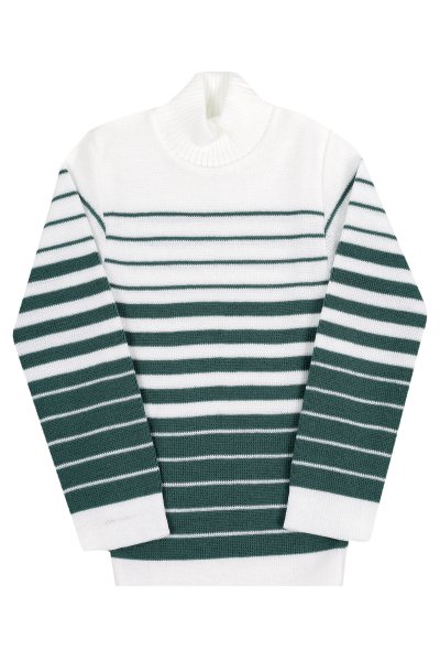 Blusão Lã Infantil Menino Listras Verde - Remyrô