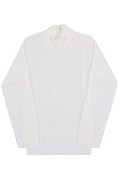 Blusa Lã Infantil Unissex Branco - Remyrô