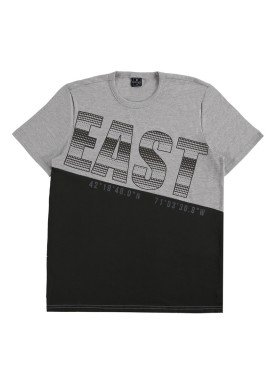 camiseta juvenil masculina east mescla rezzato 30830