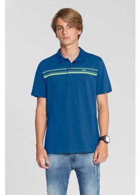 camisa polo meia malha juvenil azul fico 48603 1