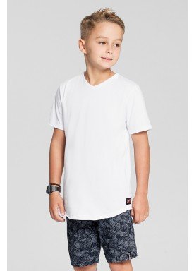camiseta meia malha basica infantil masculina branco fico 48566 1