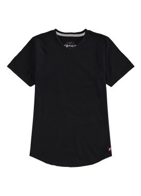 camiseta meia malha basica infantil masculina preto fico 48566
