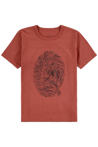 Camiseta Meia Malha Infantil Menino Surf Vermelho - Fico