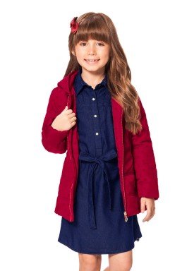 jaqueta infantil feminina vermelho alakazoo 65771 1
