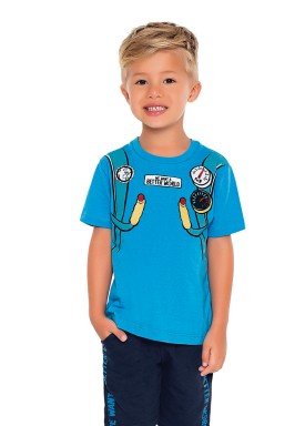 camiseta meia malha infantil masculina jetpack azul fakini 2218 1