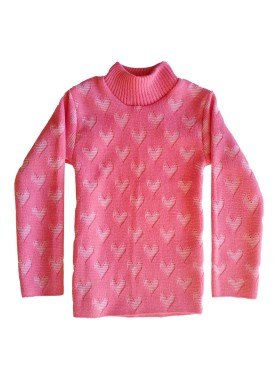 blusa la infantil feminina coracoes rosa remyro 0105 1