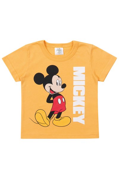 Camiseta Bebê Menino Mickey Amarelo - Marlan