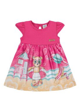 vestido meia malha bebe feminino praia rosa marlan 60395