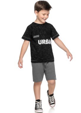 conjunto camiseta e bermuda juvenil masculino urban preto elian 241024 1