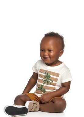 conjunto camiseta e bermuda bebe masculino tropical natural elian 20906 1