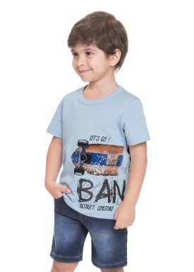 camiseta meia malha infantil masculina skate azul alenice 44568 1
