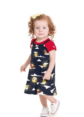 conjunto blusa e vestido bebe feminino solzinho marinho 41259 1