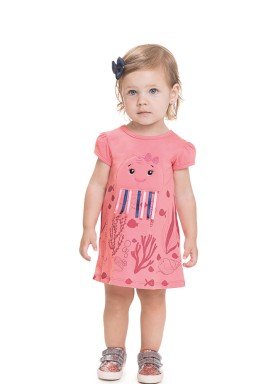 vestido meia malha bebe feminino jellyfish rosa 41252 1