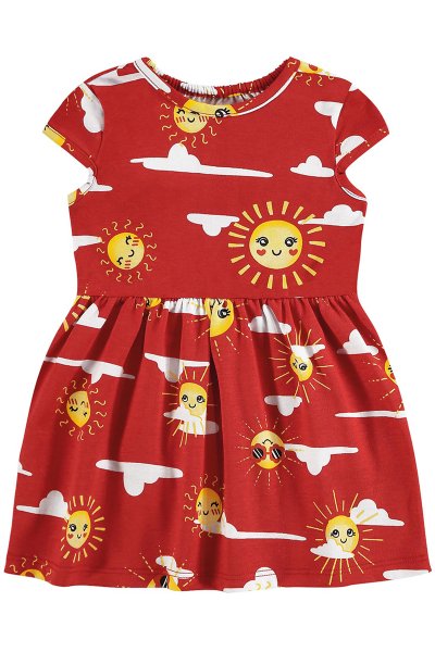 Vestido Bebê/Infantil Menina Solzinho Vermelho - Alenice