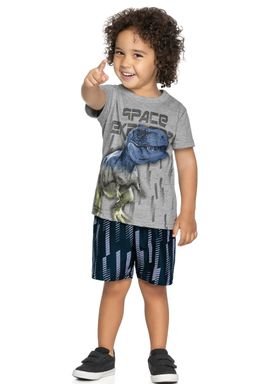 conjunto camiseta e bermuda infantil masculino space rex mescla elian 221171 1