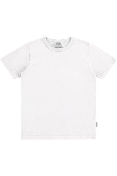 Camiseta Básica Infantil/Juvenil Menino Branco - Alakazoo