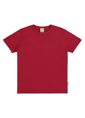 camiseta basica meia malha juvenil masculina vermelho alakazoo 00179