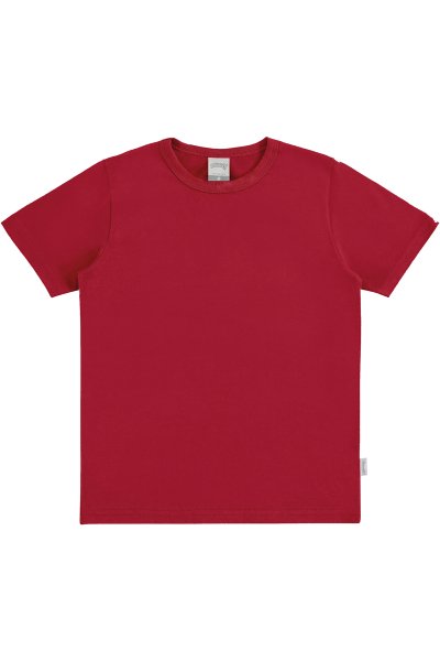 Camiseta Básica Infantil/Juvenil Menino Vermelho - Alakazoo