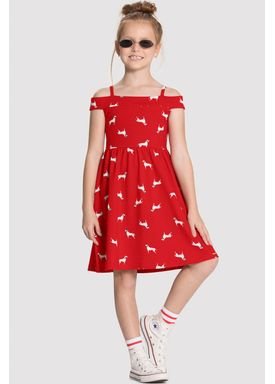 vestido malha nikko infantil dalmatas vermelho alakazoo 50428 1