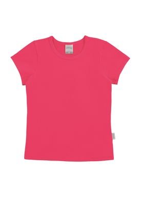 blusa basica cotton infantil juvenil feminina rosa alakazoo 00190