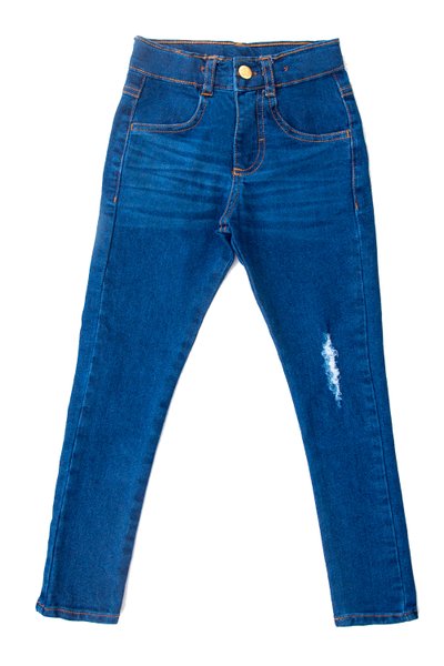 Calça Jeans Infantil Menina Azul - Anna Chica