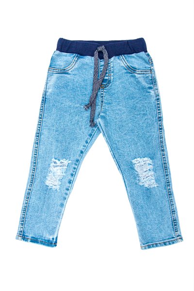 Calça Jeans Infantil Menino Azul Claro - LBM